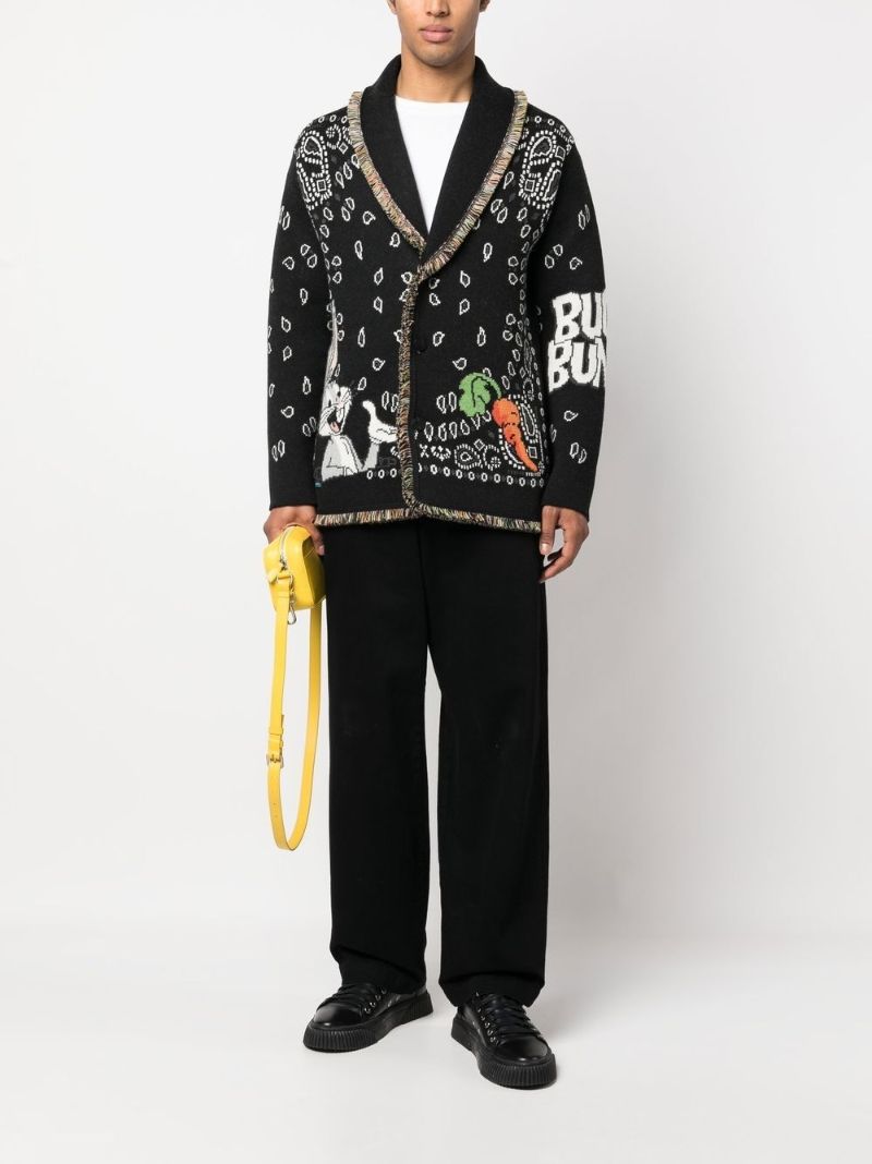 X Looney Tunes Black Bugs Bunny Bandana Cardigan