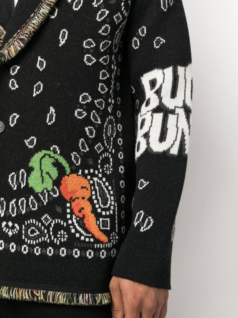X Looney Tunes Black Bugs Bunny Bandana Cardigan