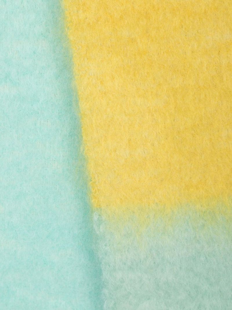 Yellow Anagram Logo Patch Scarf