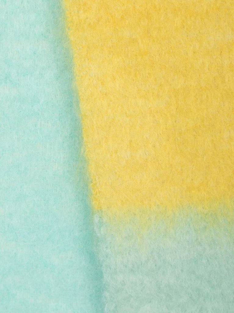 Yellow Anagram Logo Patch Scarf