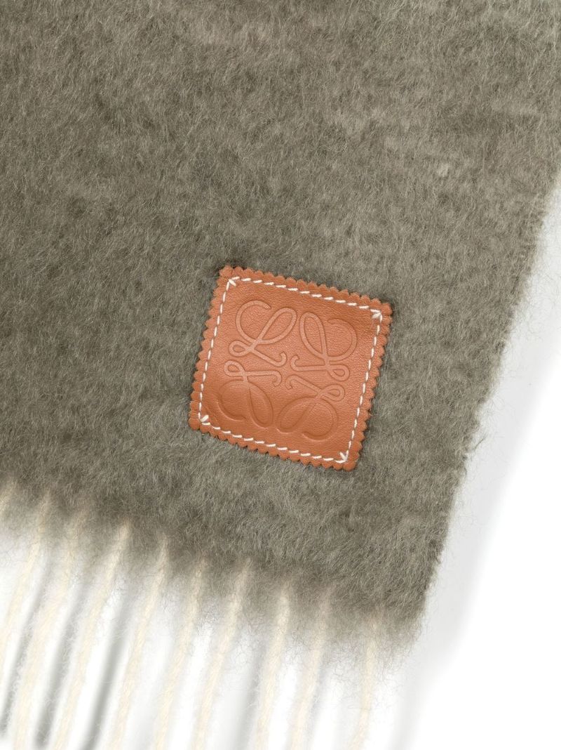Yellow Anagram Logo Patch Scarf