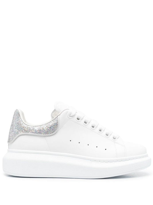 White Glitter Oversized Trainers