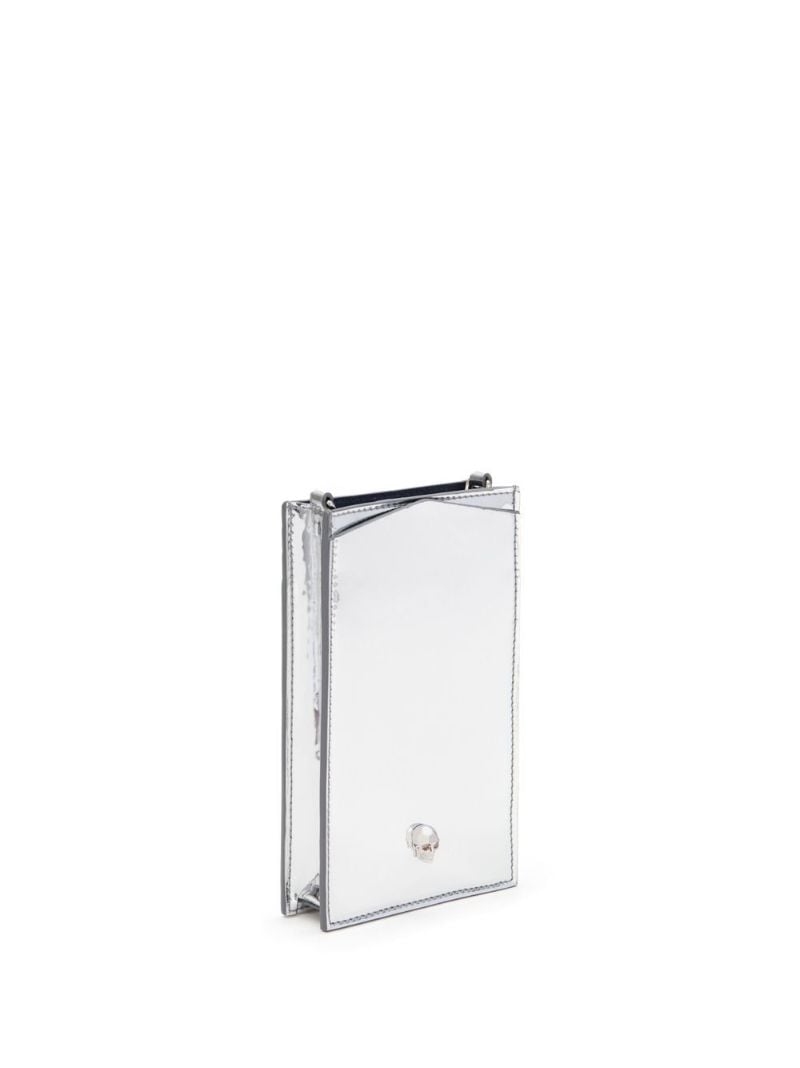 Silver-tone Skull Phone Case