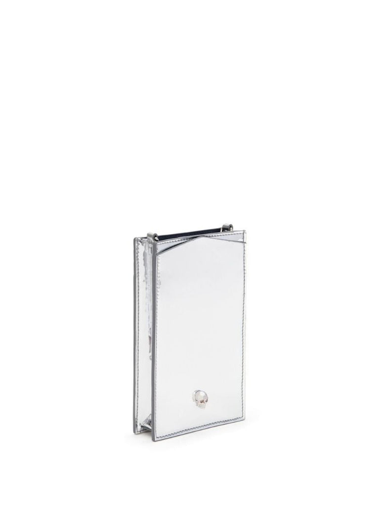 Silver-tone Skull Phone Case
