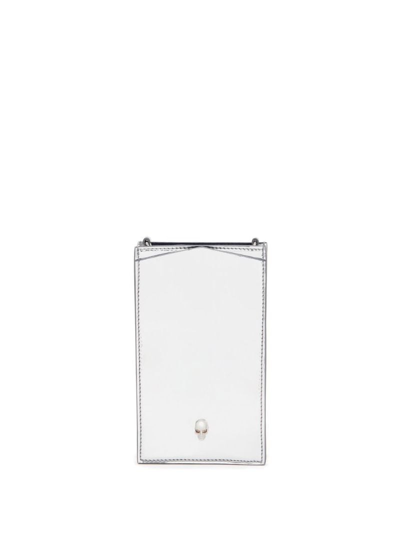 Silver-tone Skull Phone Case