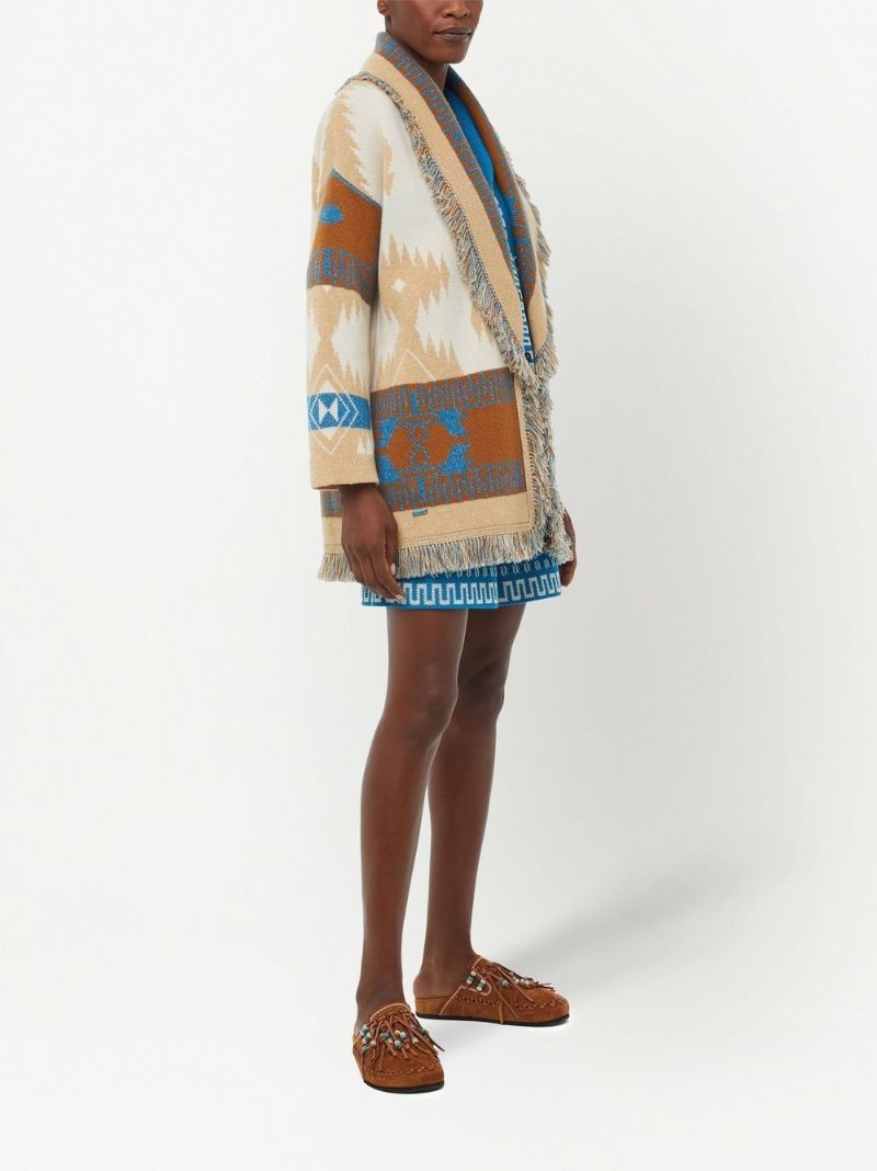 Brown Icon Jacquard Cardigan