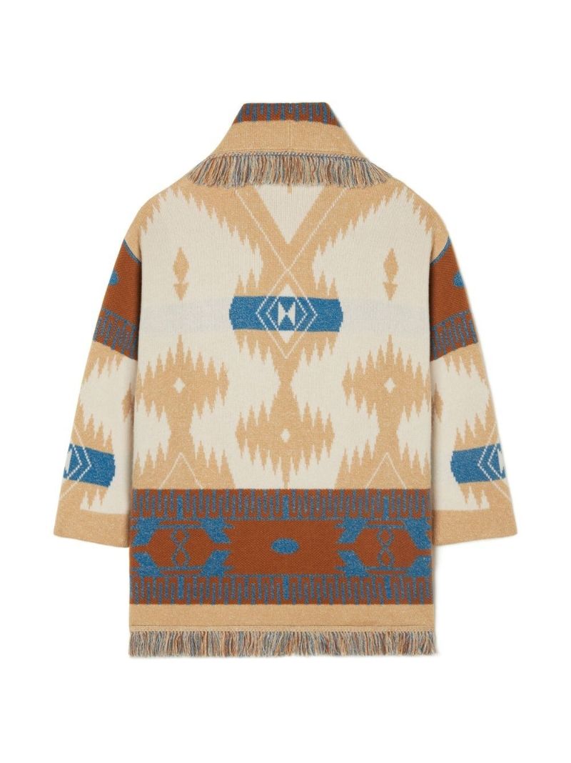 Brown Icon Jacquard Cardigan
