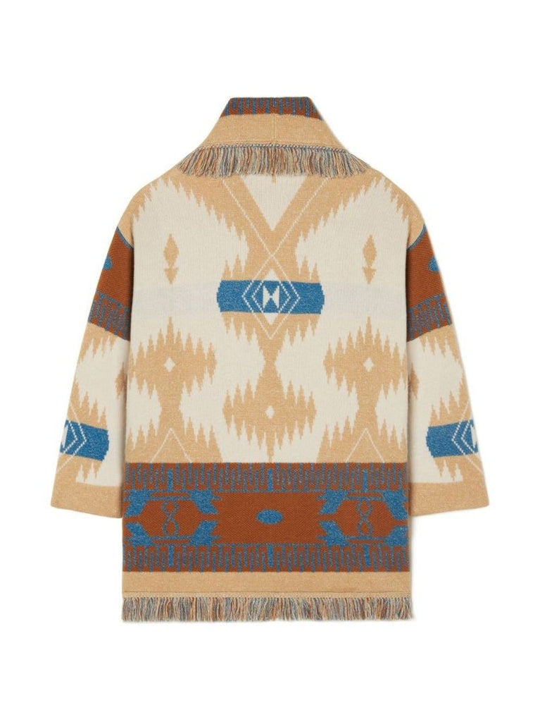Brown Icon Jacquard Cardigan