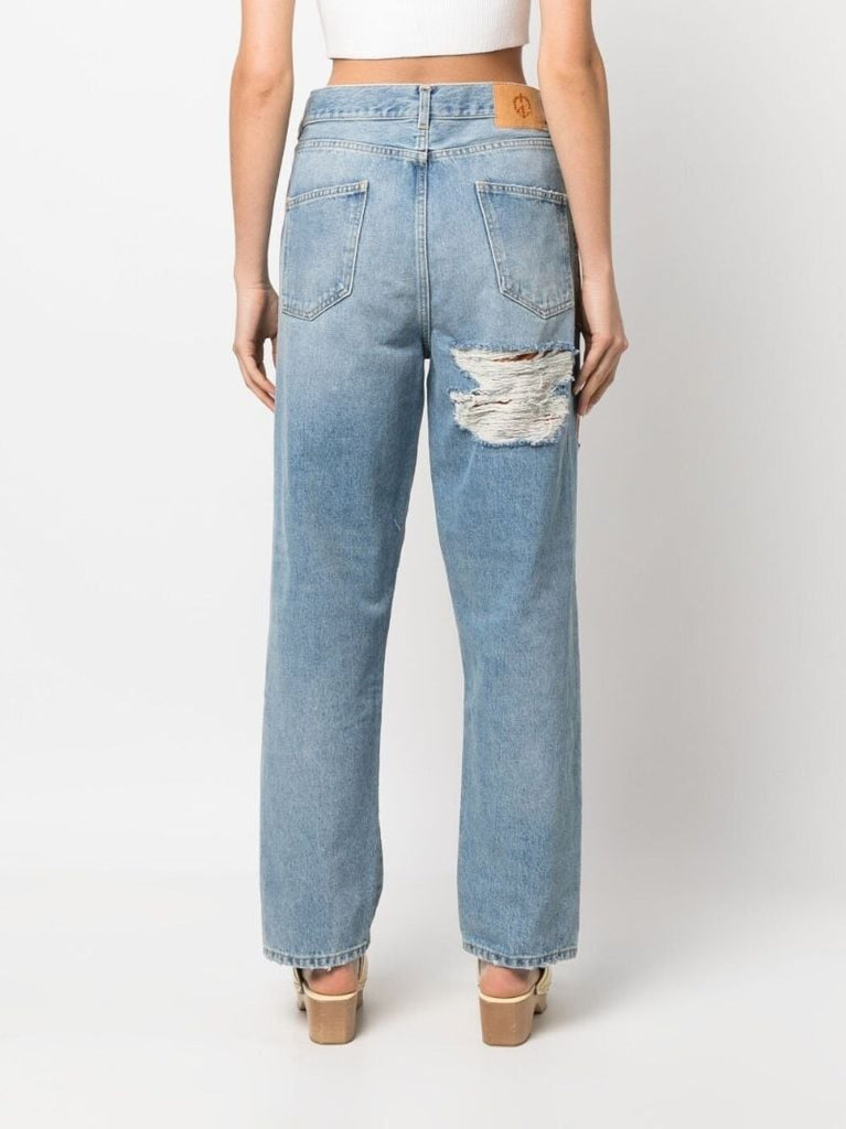 Blue California Patchwork Jeans