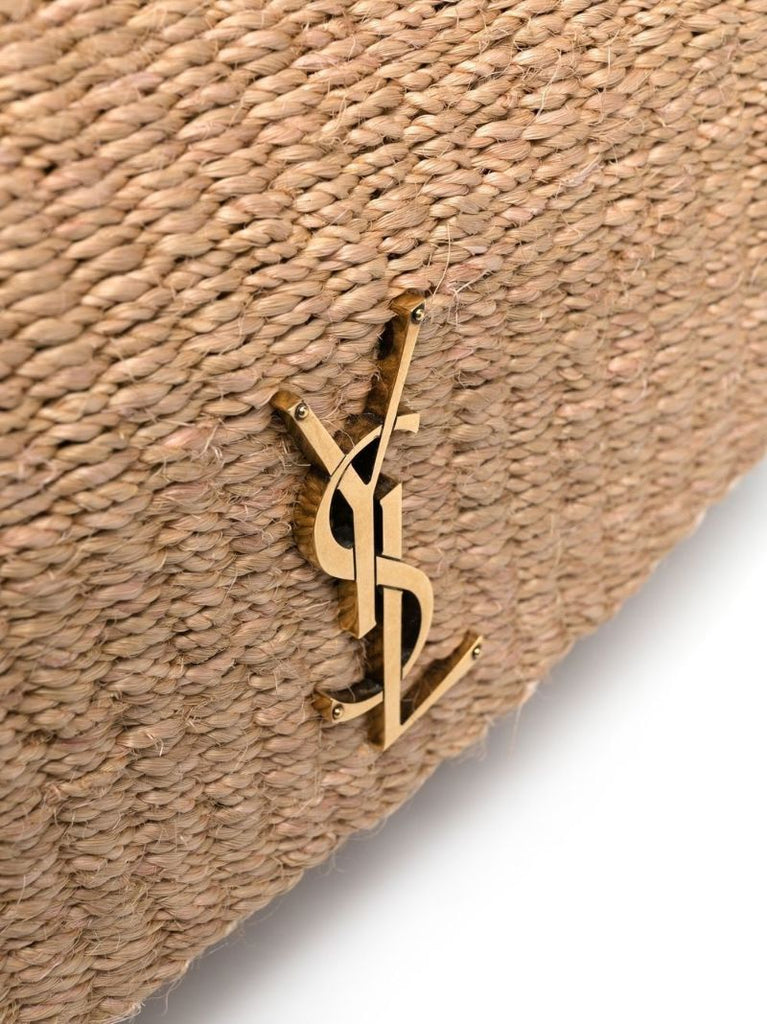 Neutral Kate Raffia Shoulder Bag