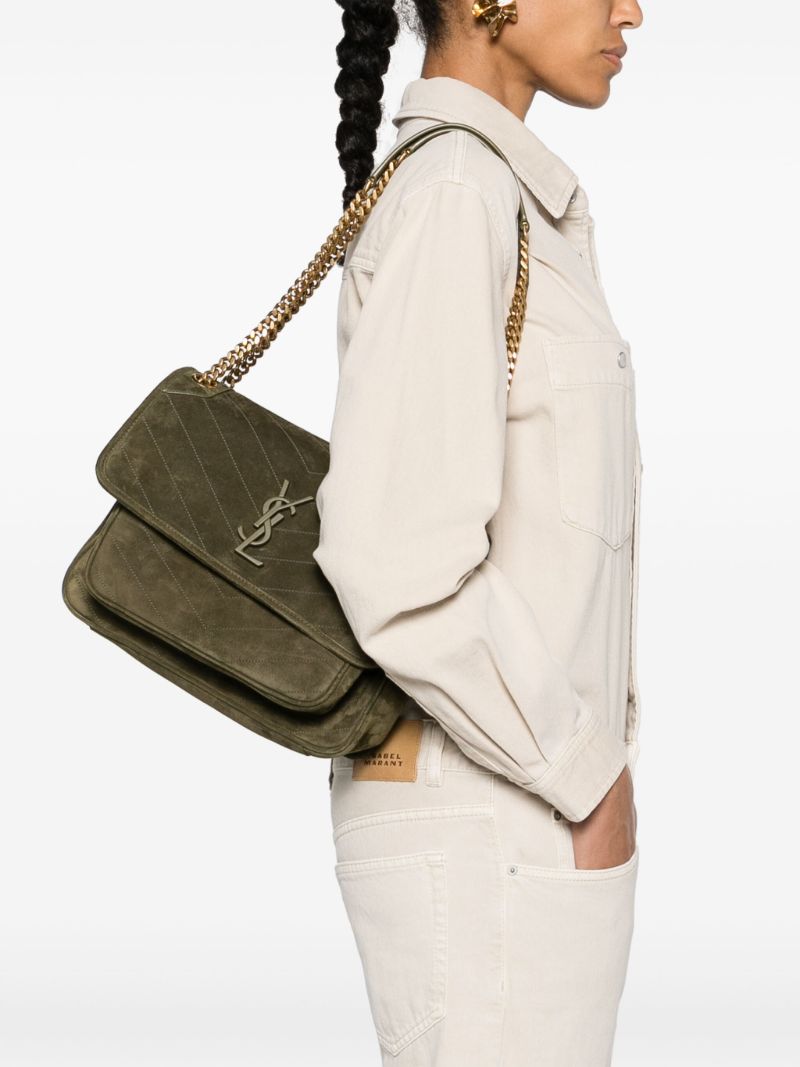 Green Niki Medium Shoulder Bag