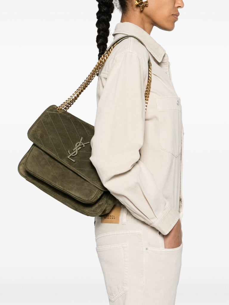 Green Niki Medium Shoulder Bag