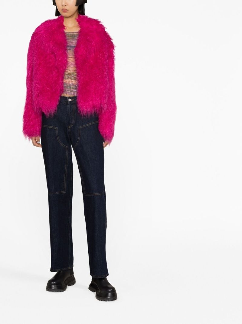 Pink Janet Faux-fur Jacket