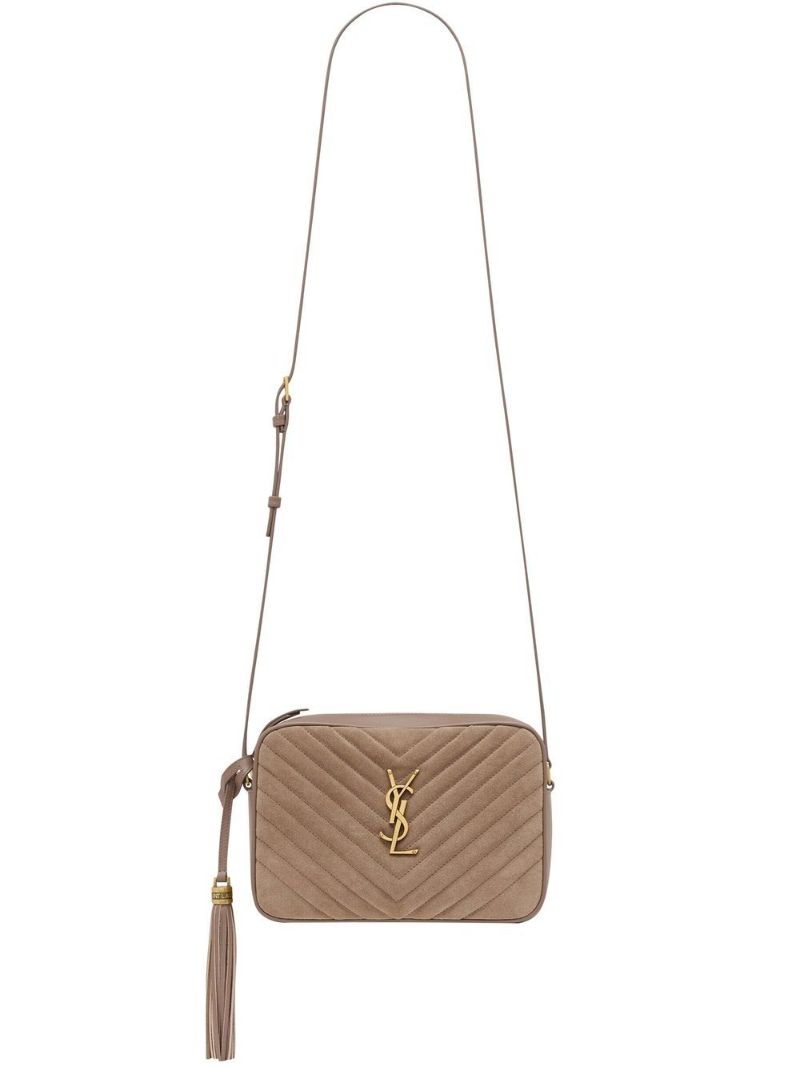 Neutral Lou Suede Camera Bag