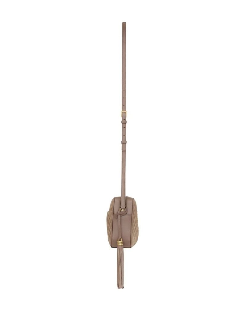 Neutral Lou Suede Camera Bag