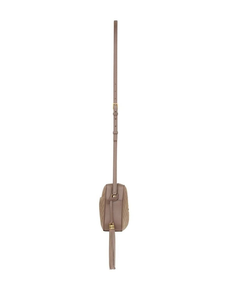 Neutral Lou Suede Camera Bag