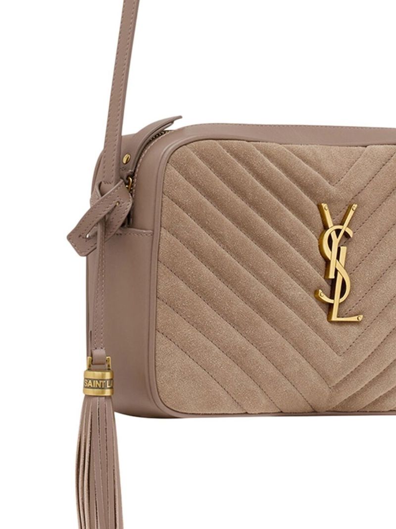 Neutral Lou Suede Camera Bag