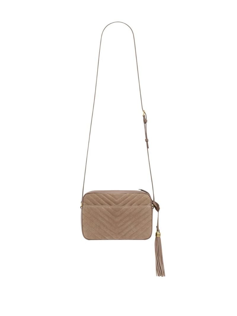 Neutral Lou Suede Camera Bag