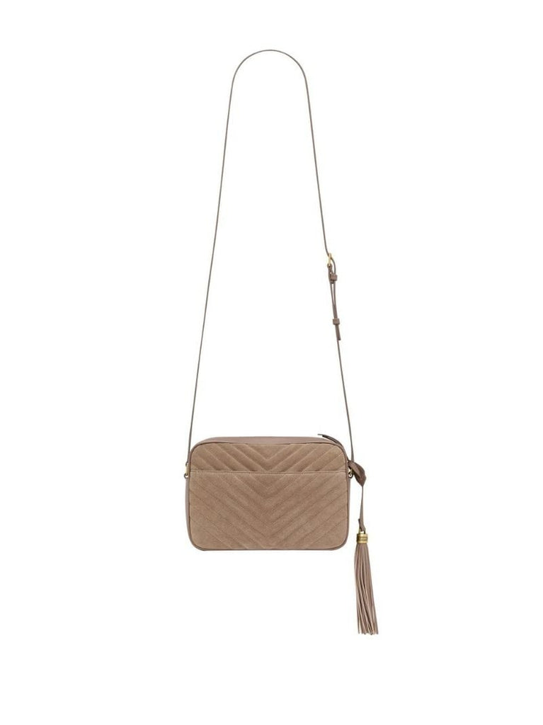 Neutral Lou Suede Camera Bag