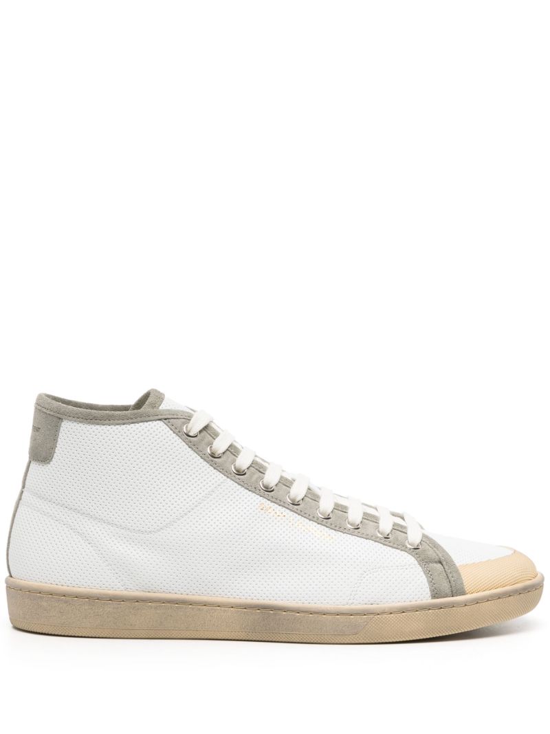 White Sl/39 Leather Sneakers