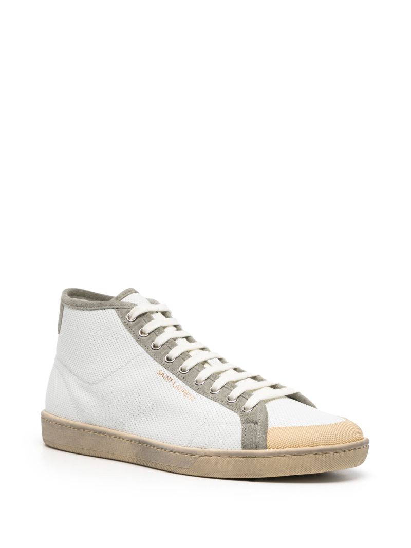 White Sl/39 Leather Sneakers