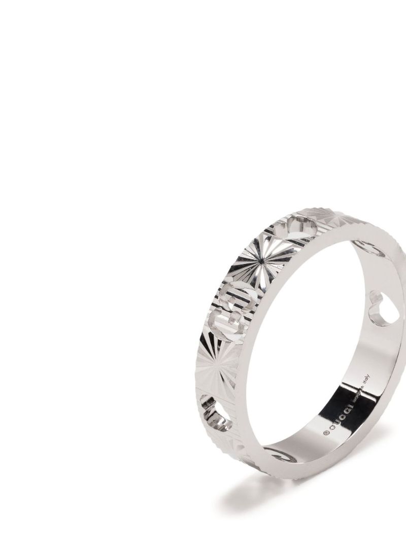 18k White Gold Icon Star Ring