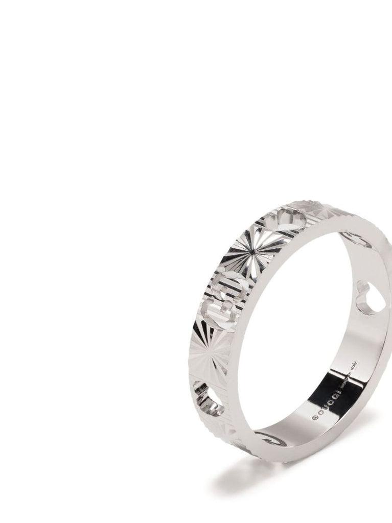 18k White Gold Icon Star Ring