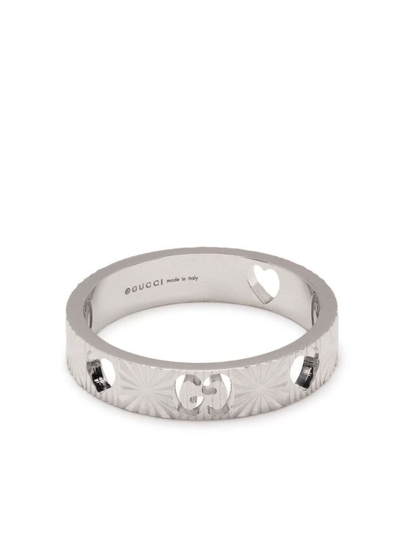 18k White Gold Icon Star Ring