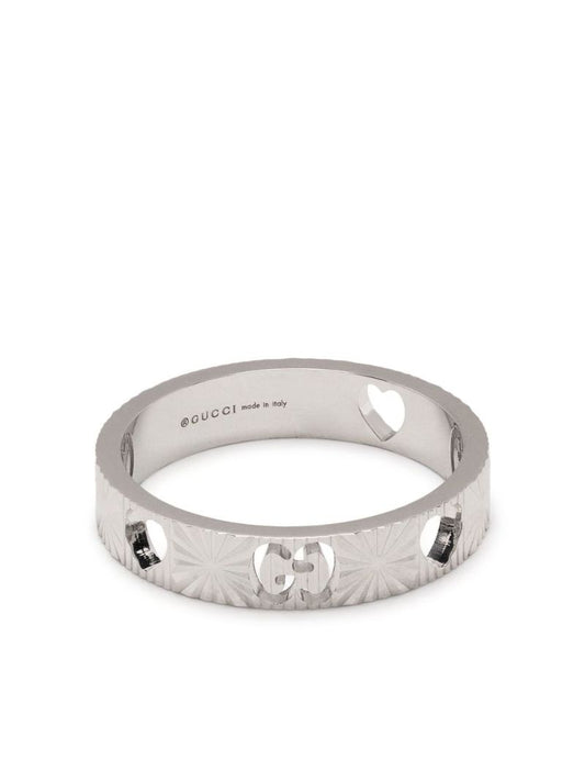 18k White Gold Icon Star Ring