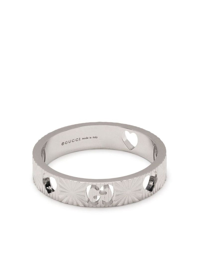18k White Gold Icon Star Ring