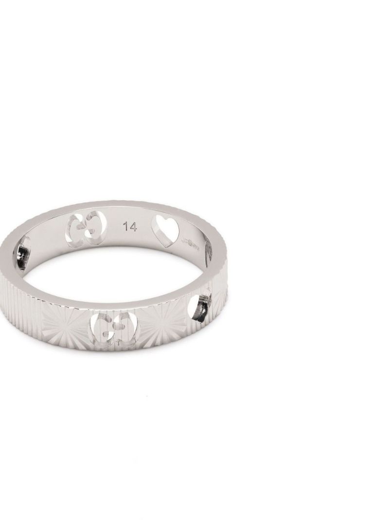 18k White Gold Icon Star Ring