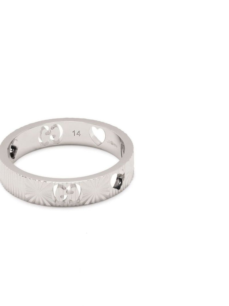 18k White Gold Icon Star Ring