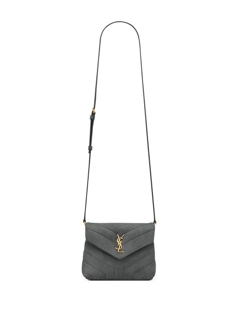 Grey Loulou Toy Suede Cross Body Bag