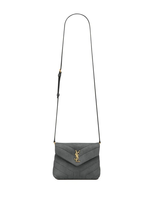 Grey Loulou Toy Suede Cross Body Bag