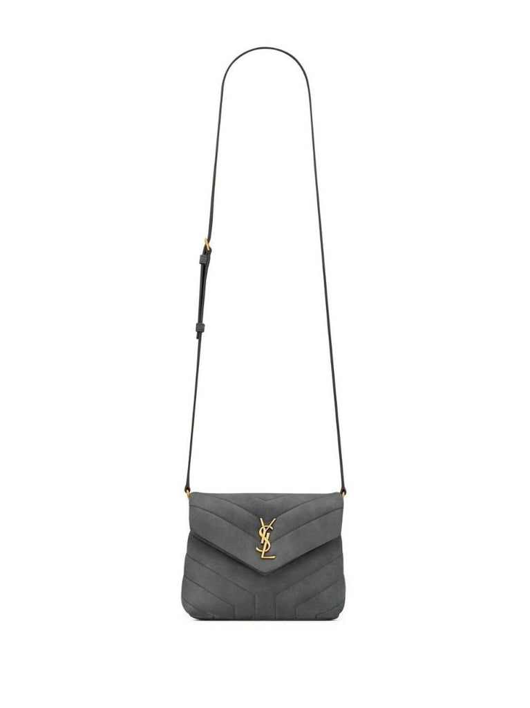 Grey Loulou Toy Suede Cross Body Bag