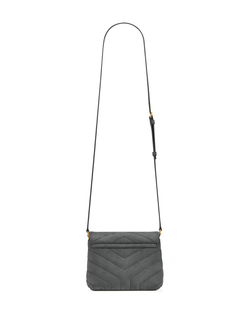 Grey Loulou Toy Suede Cross Body Bag