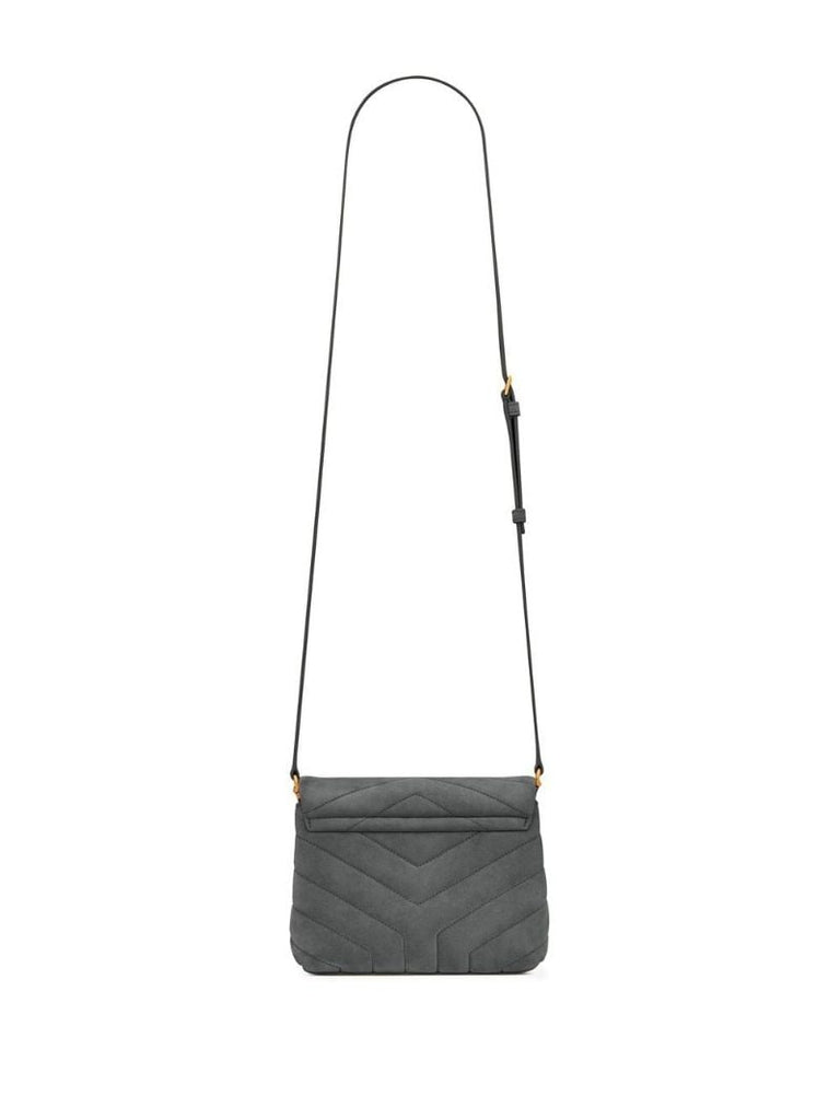 Grey Loulou Toy Suede Cross Body Bag