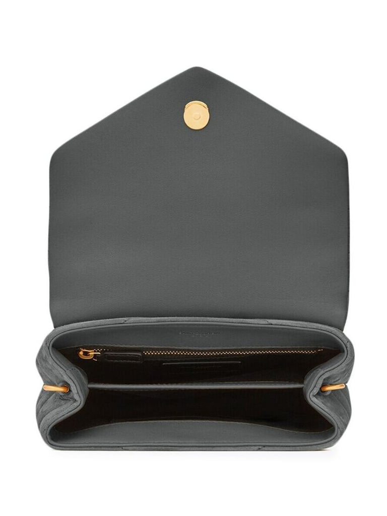 Grey Loulou Toy Suede Cross Body Bag