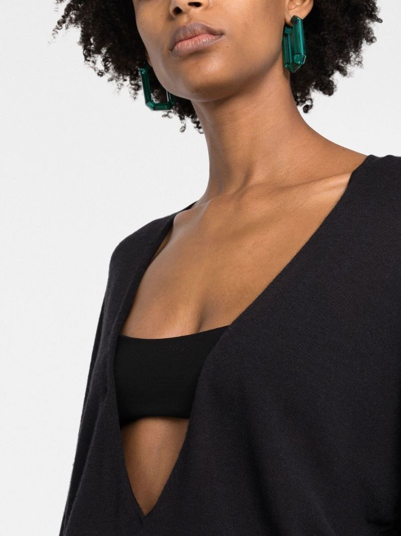 Black V-neck Sweater