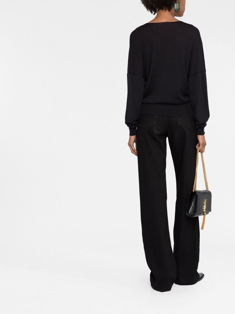 Black V-neck Sweater