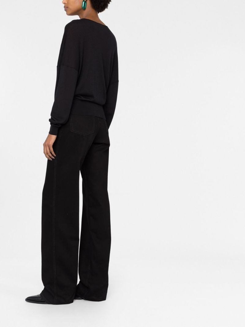 Black V-neck Sweater