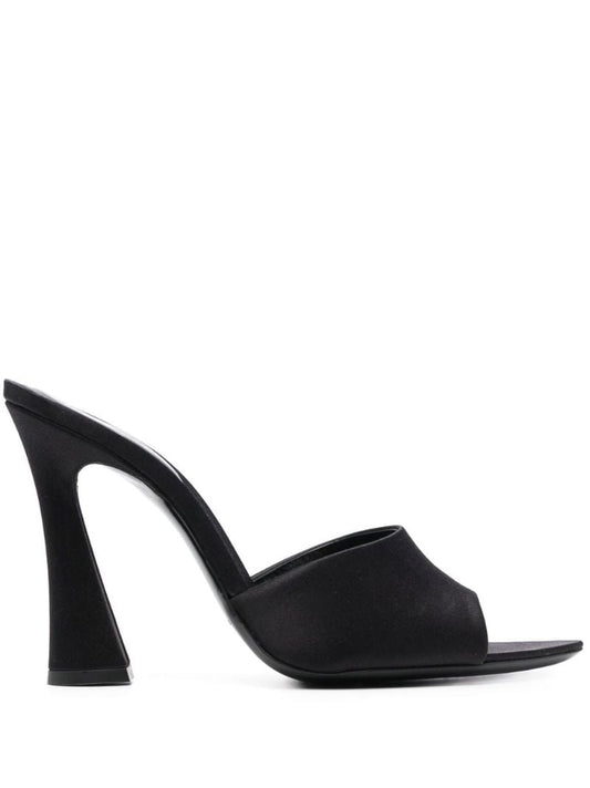Black Suite 115 Satin Mules