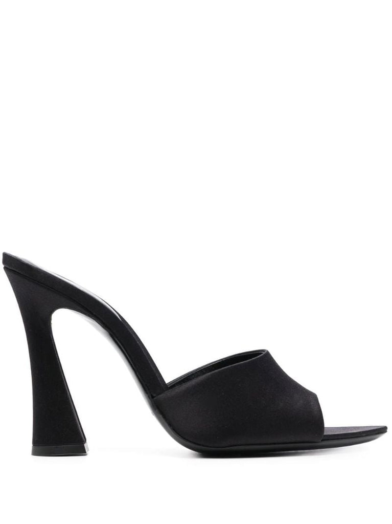 Black Suite 115 Satin Mules
