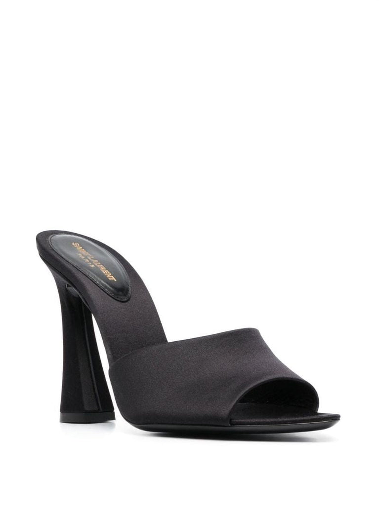 Black Suite 115 Satin Mules