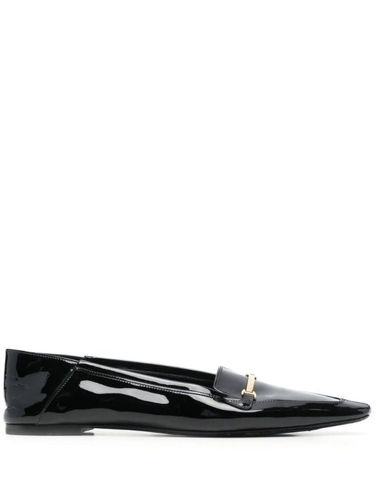 Black Chris 05 Patent Leather Slippers