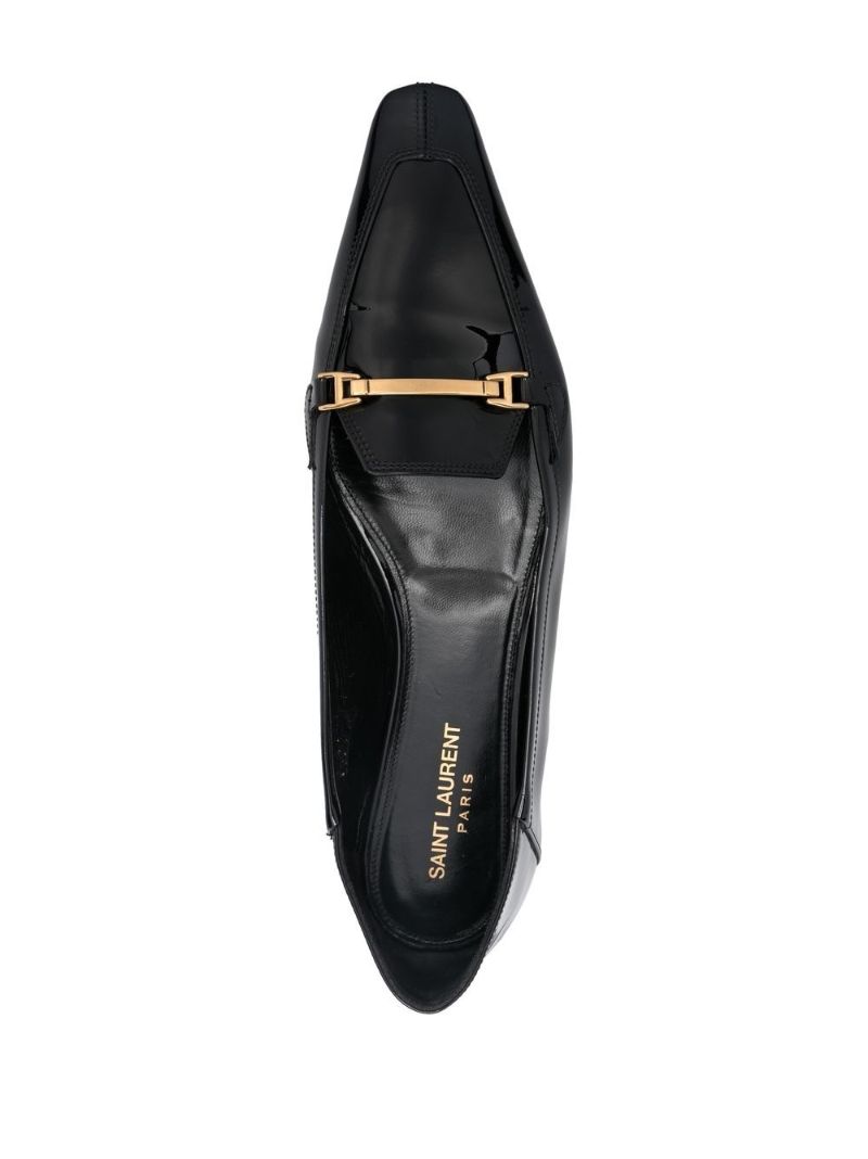 Black Chris 05 Patent Leather Slippers