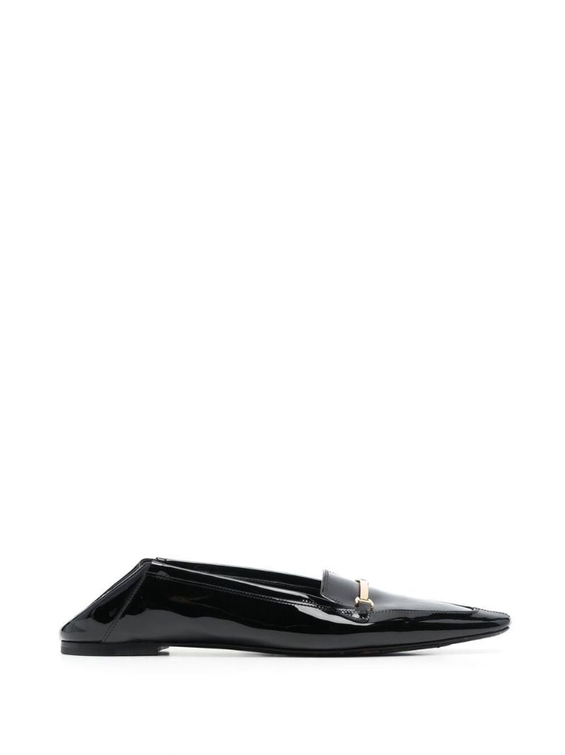 Black Chris 05 Patent Leather Slippers
