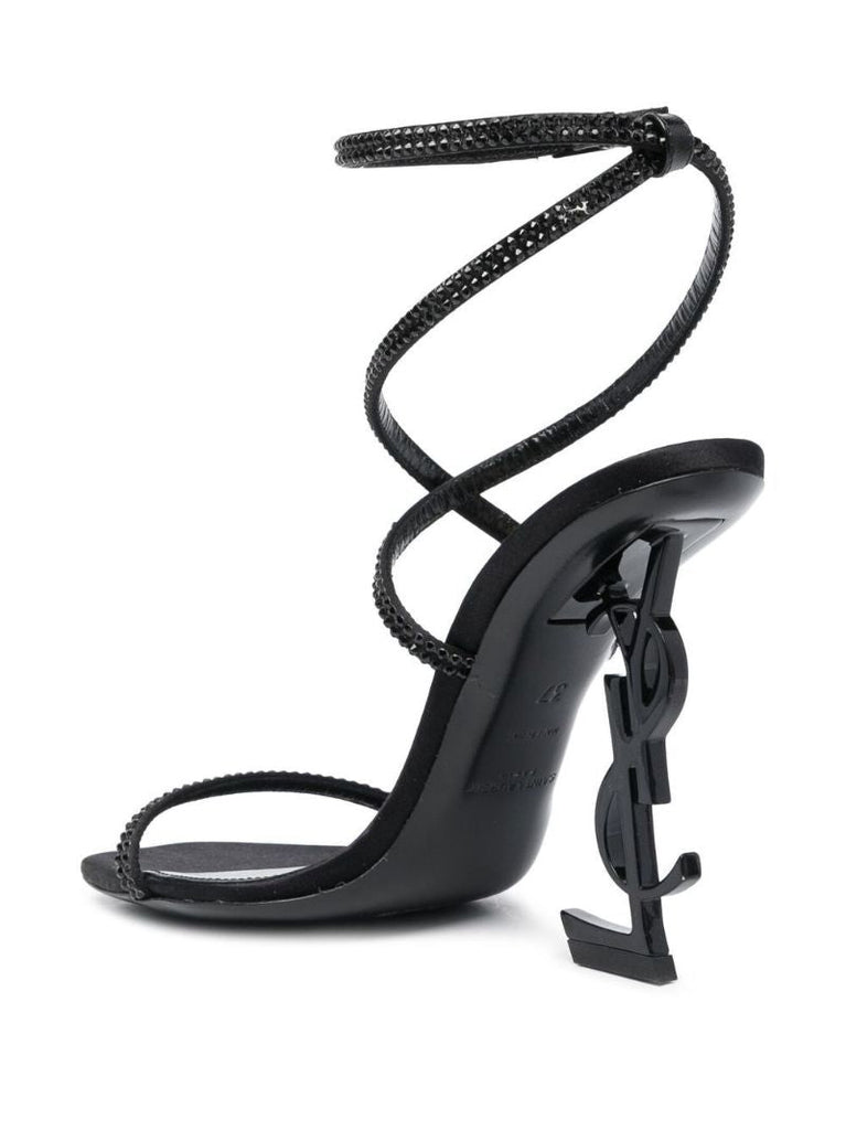 Black Opyum 110 Leather Sandals