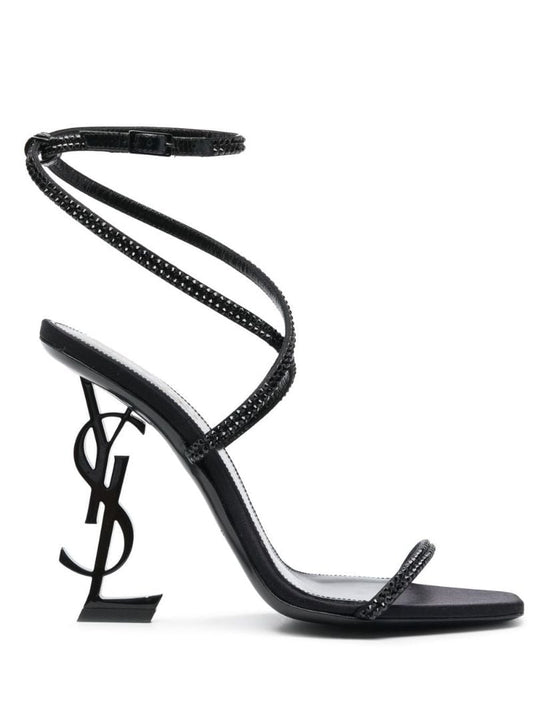 Black Opyum 110 Leather Sandals