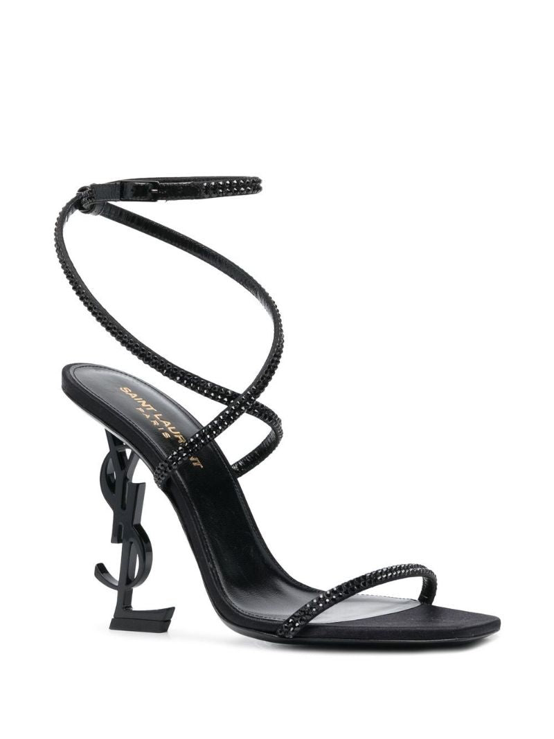 Black Opyum 110 Leather Sandals